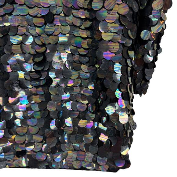 Liz Claiborne Vintage 80s Lambswool Angora Sweater Allover Sequin Dolman sz S - Picture 11 of 16